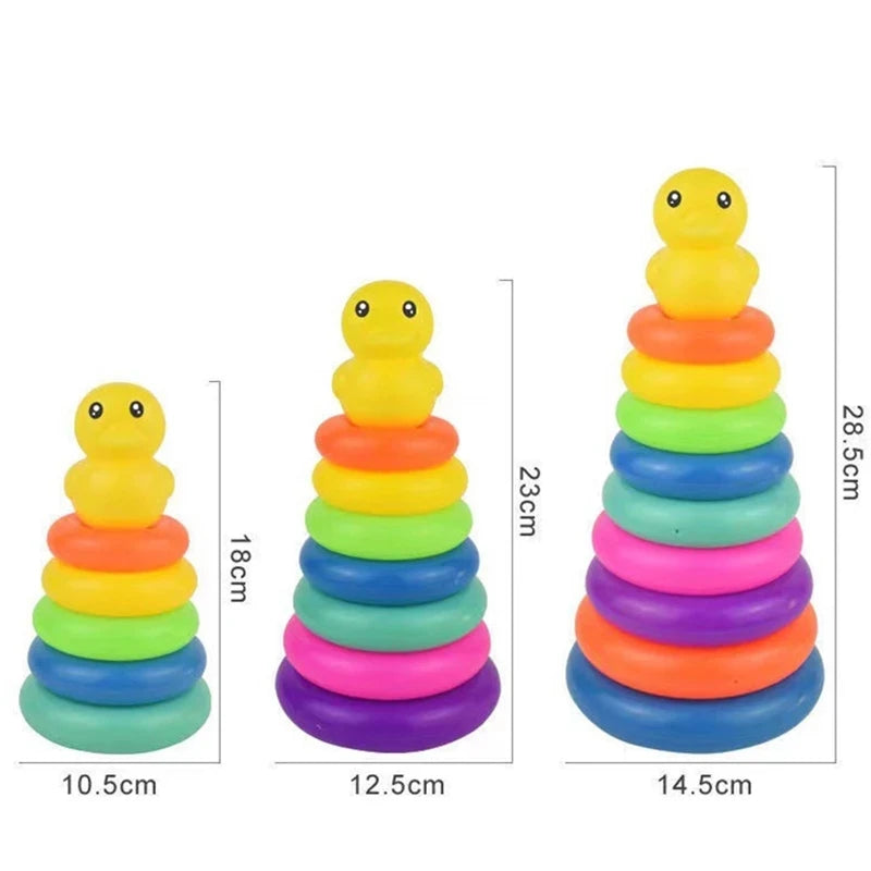 Montessori Educational Rolling Ball Toy for Baby Development and Stacking Activities