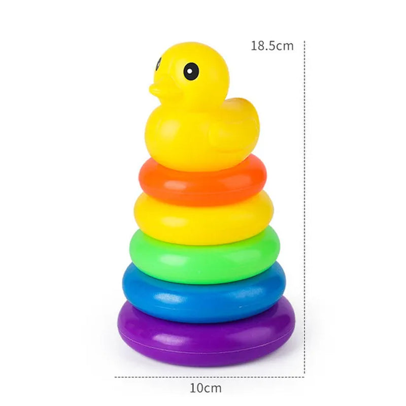 Montessori Educational Rolling Ball Toy for Baby Development and Stacking Activities