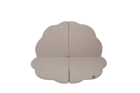 Play Mat for Kids - Cloud Shaped Bearly Light Grey