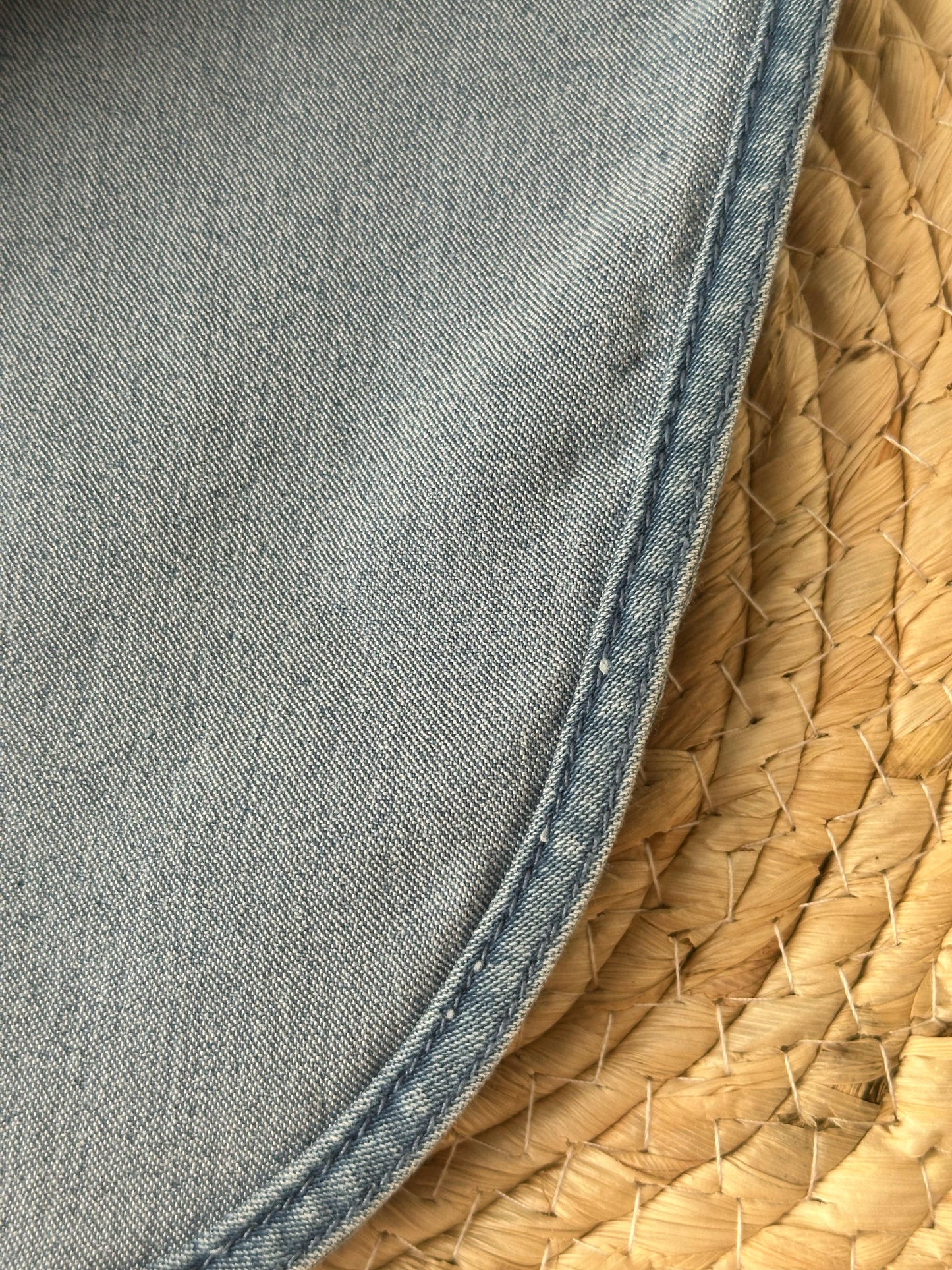 Hello Loomi Denim Shirt Collar Bib