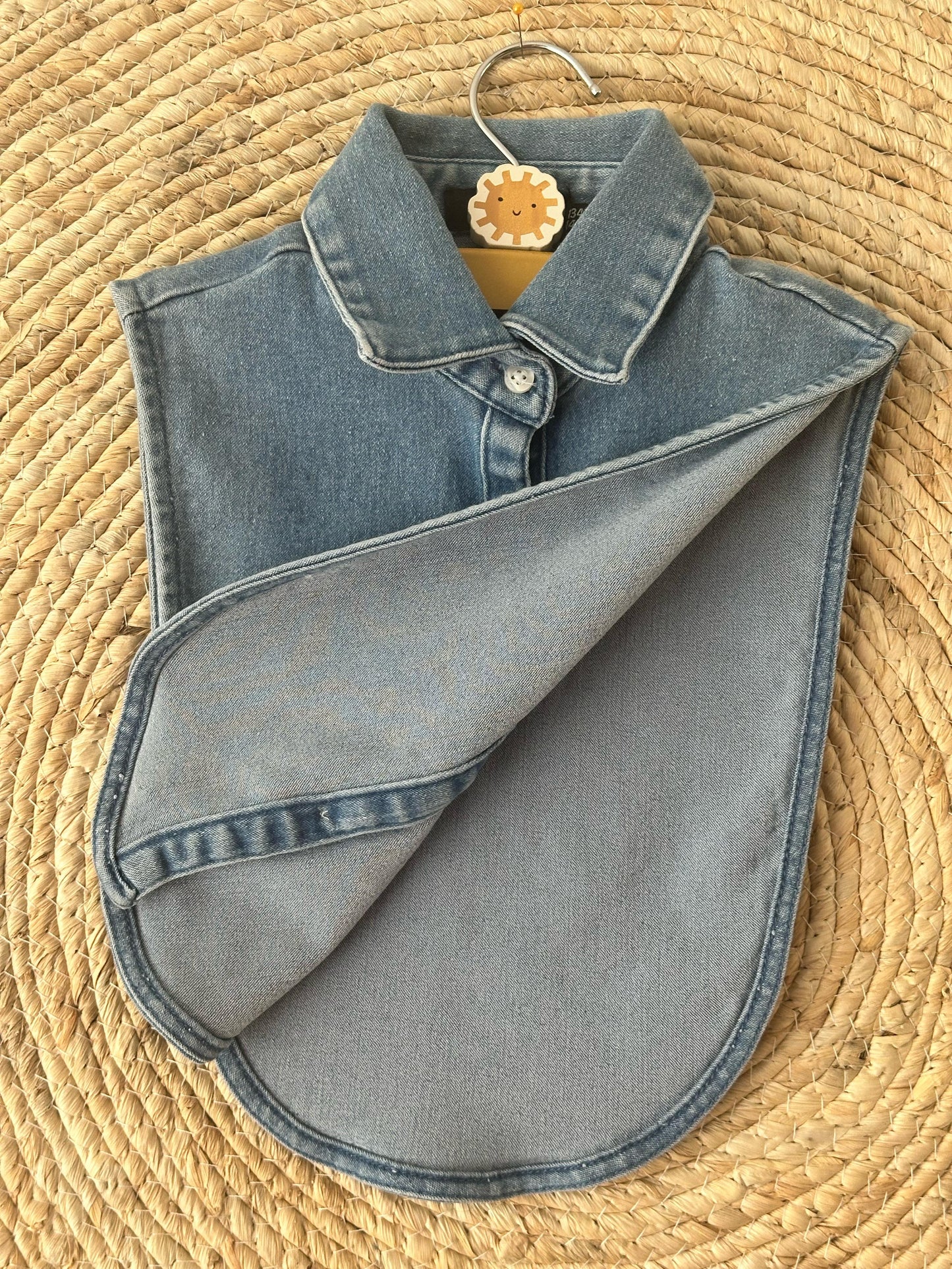 Hello Loomi Denim Shirt Collar Bib