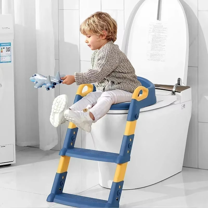 Baby Toilet Folding Rack Step Stool Stair Style Children'S Toilet Boy and Girlchild Step Seat Ring Baby Potty Toilet