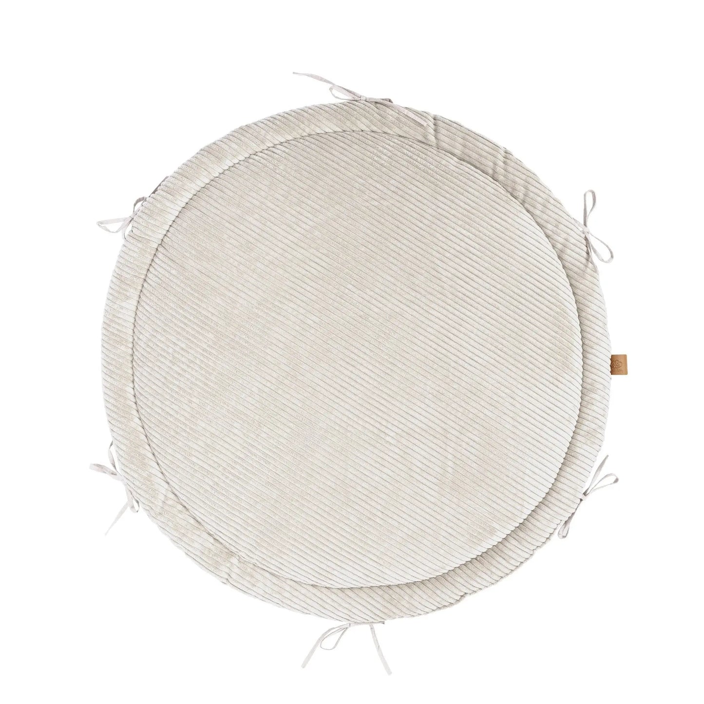 Baby Nest & Play Mat With Crib Bumper Braid - Ecru