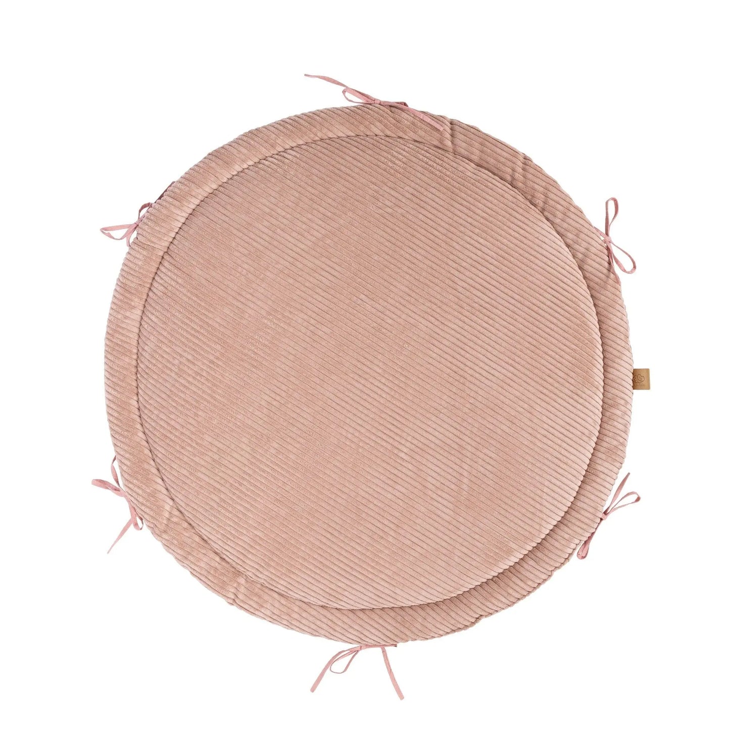 Baby Nest & Play Mat With Crib Bumper Braid - Powder Pink