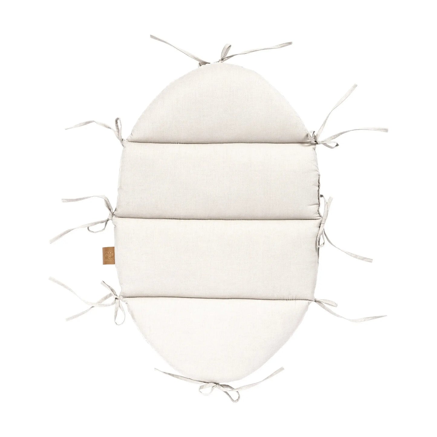 Baby Nest With Braided Bumper - Vanilla