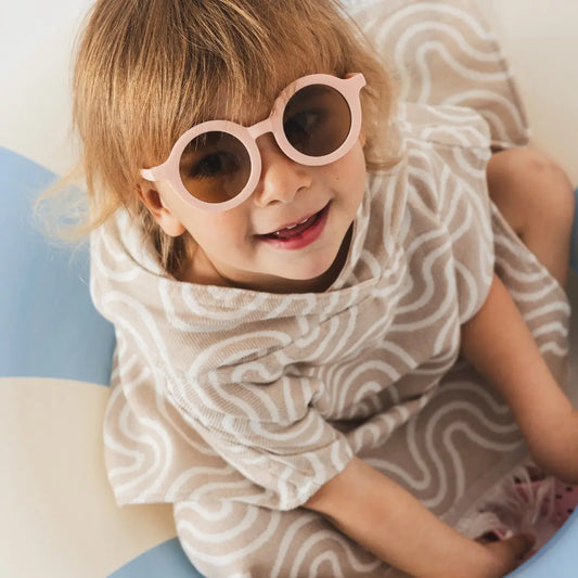 Bamboo Kids Bath Poncho - Sand