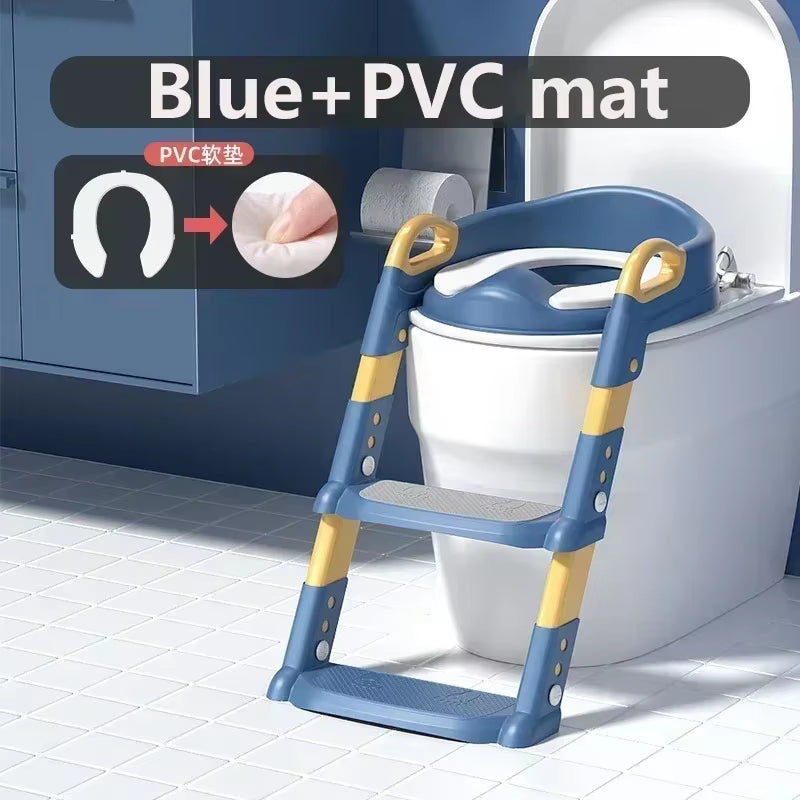 Baby Toilet Folding Rack Step Stool Stair Style Children'S Toilet Boy and Girlchild Step Seat Ring Baby Potty Toilet