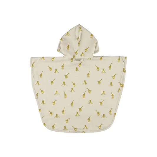 Hooded Bathing Poncho for Kids - Groovy Giraffe