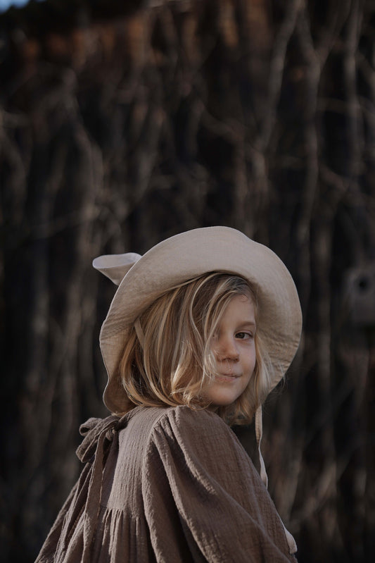 Kids Hat with Ears - Beige