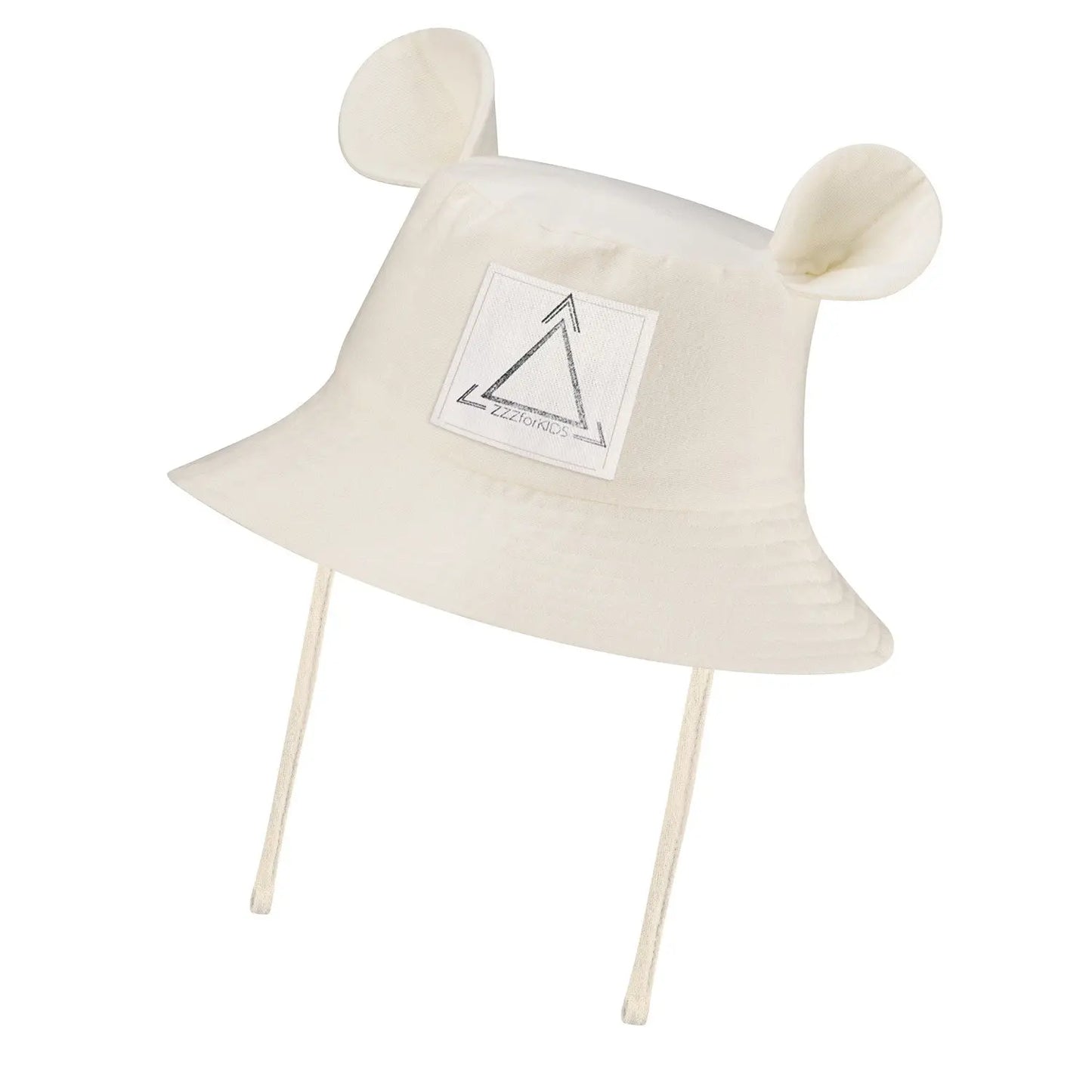 Kids Hat with Ears - Ecru