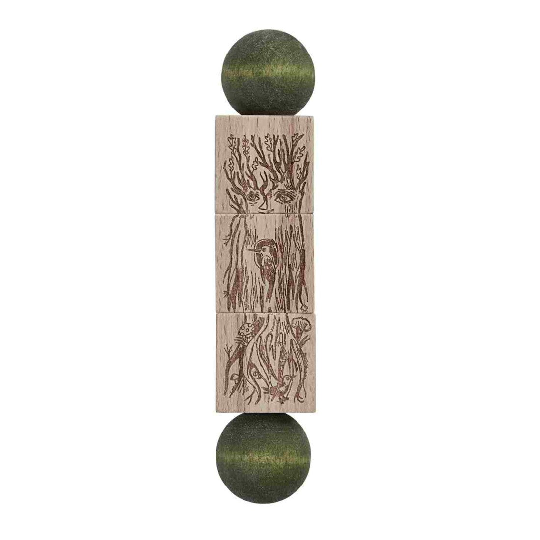 Magic Forest Wooden Spinning Puzzle - Colorful