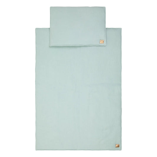 Muslin Baby Blanket + Pillow Set - Mint