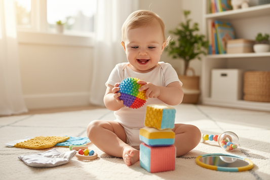 Sensorisch spelen met je baby: zo stimuleer je de zintuiglijke ontwikkeling