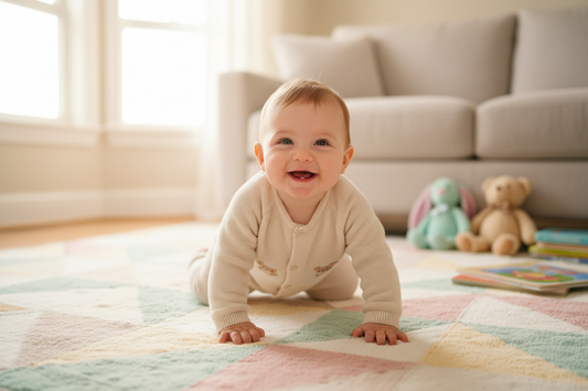 Wanneer begint een baby met kruipen? Alles over de grove motorische ontwikkeling van jouw kleintje