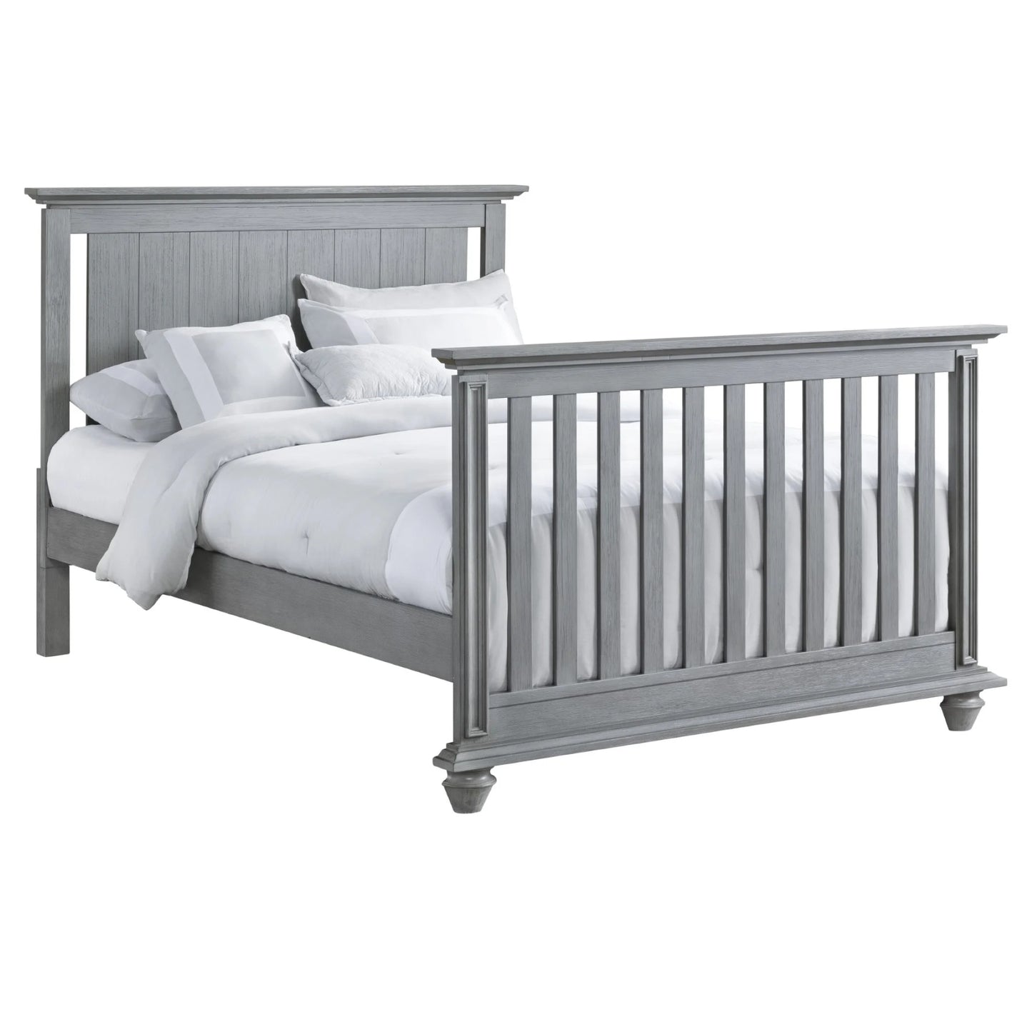 Langston 4-In-1 Convertible Crib, Graphite Gray, Wooden Crib