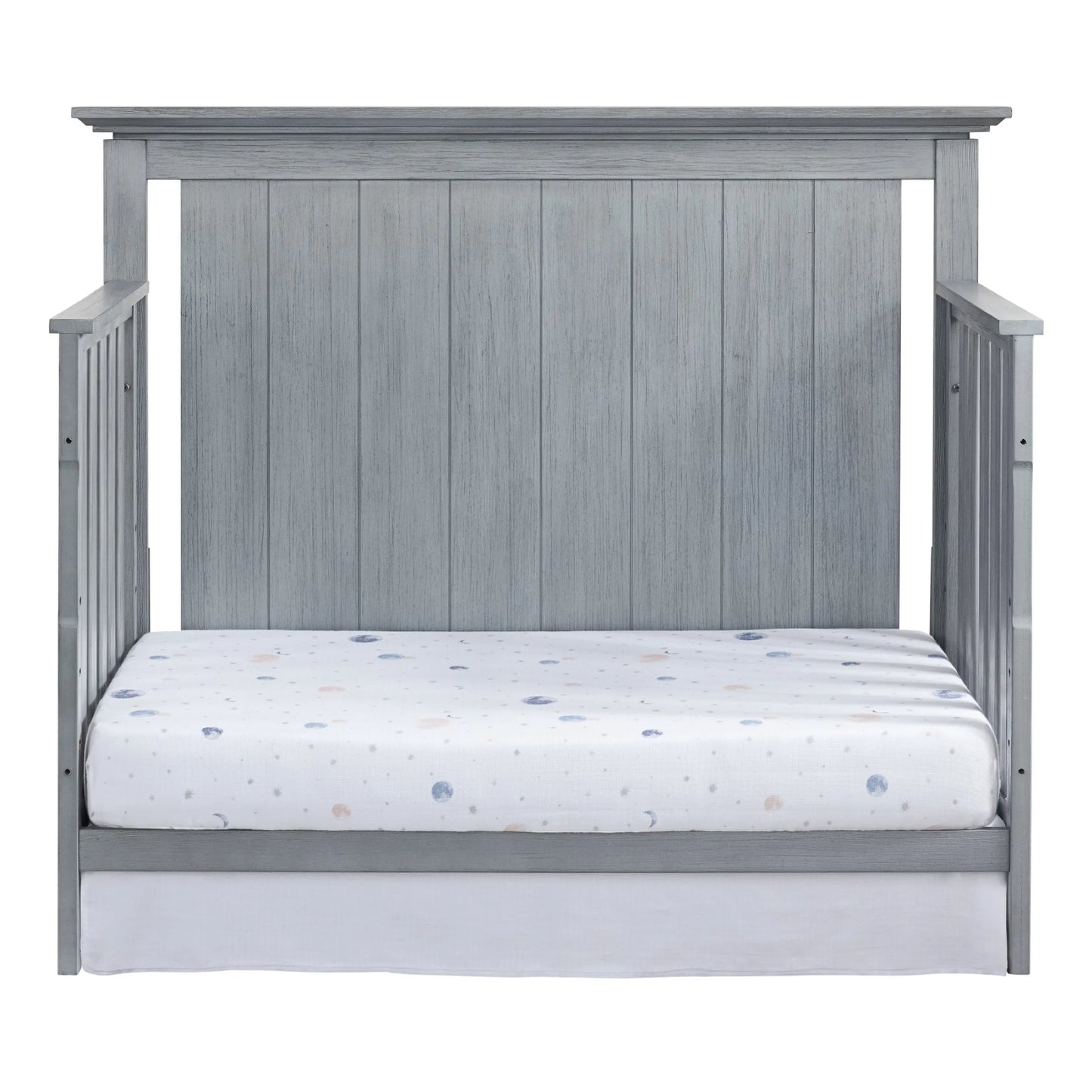 Langston 4-In-1 Convertible Crib, Graphite Gray, Wooden Crib
