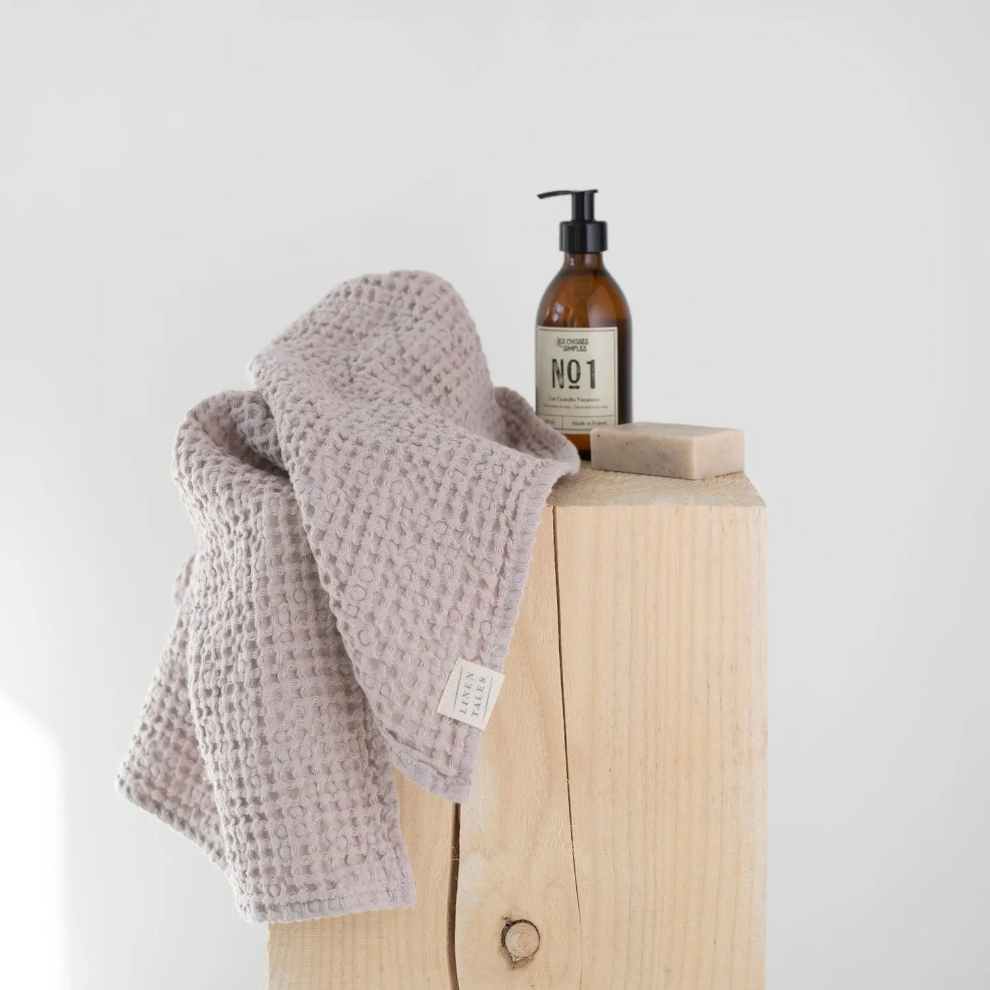 Honeycomb Waffle Towel - Powder