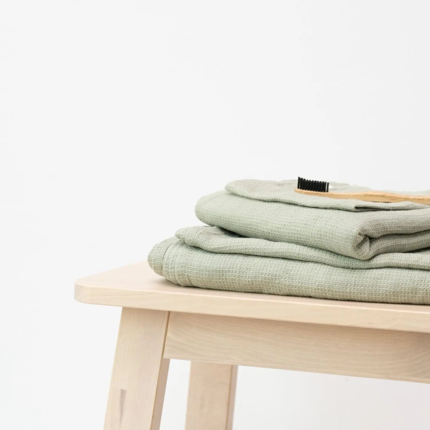 Honeycomb Fine Waffle Towel - Sage