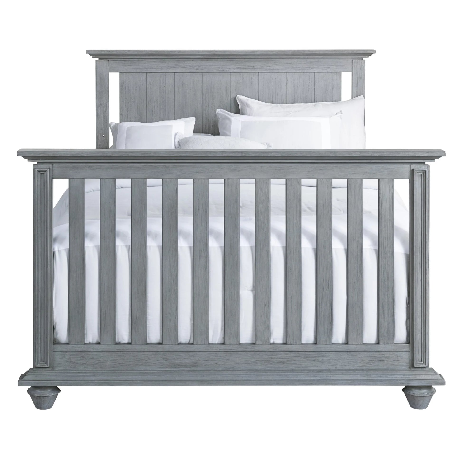 Langston 4-In-1 Convertible Crib, Graphite Gray, Wooden Crib