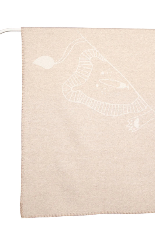 Merino baby blanket - Lion