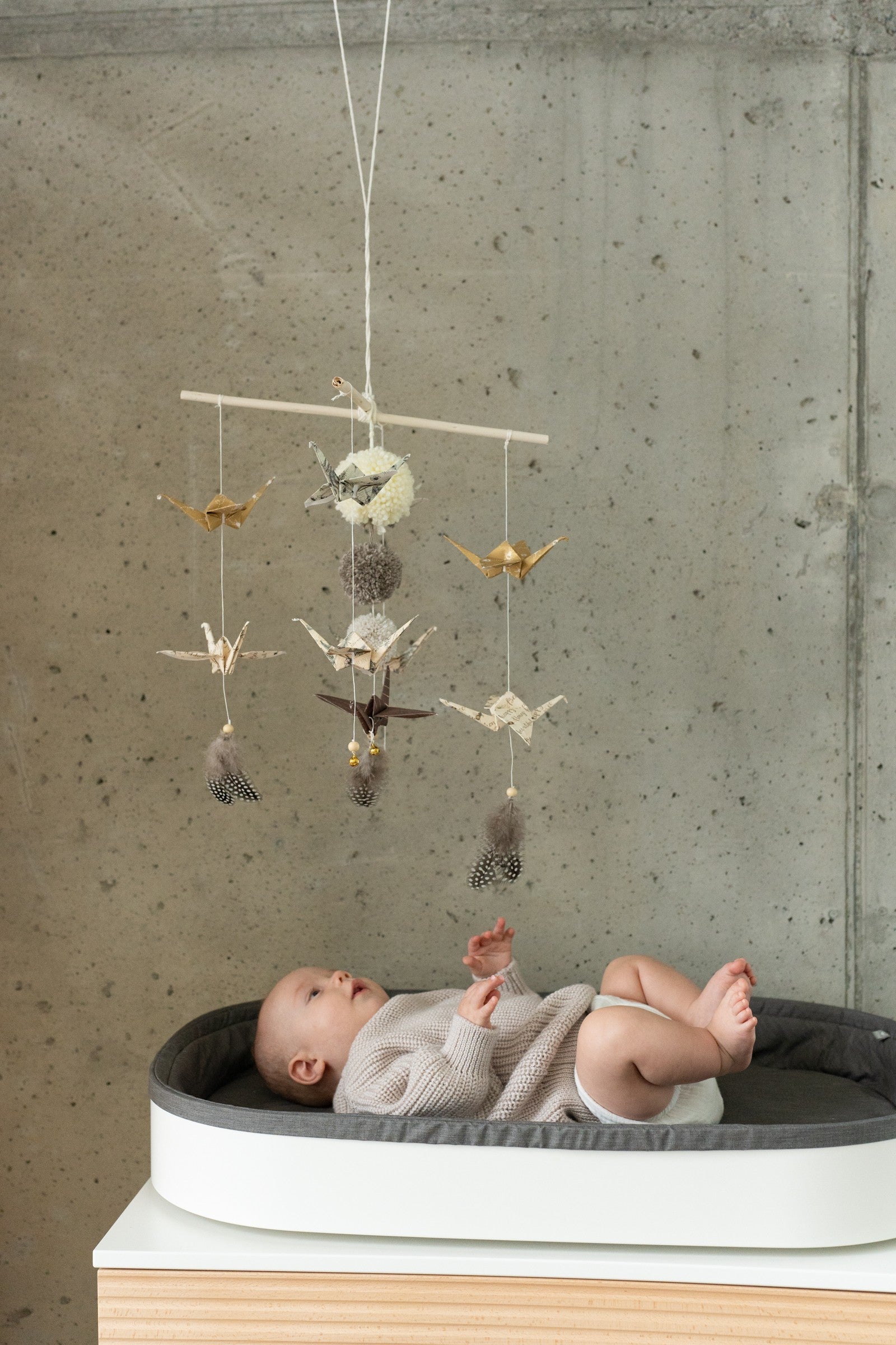 Origami Nursery Mobile - Gold Dust