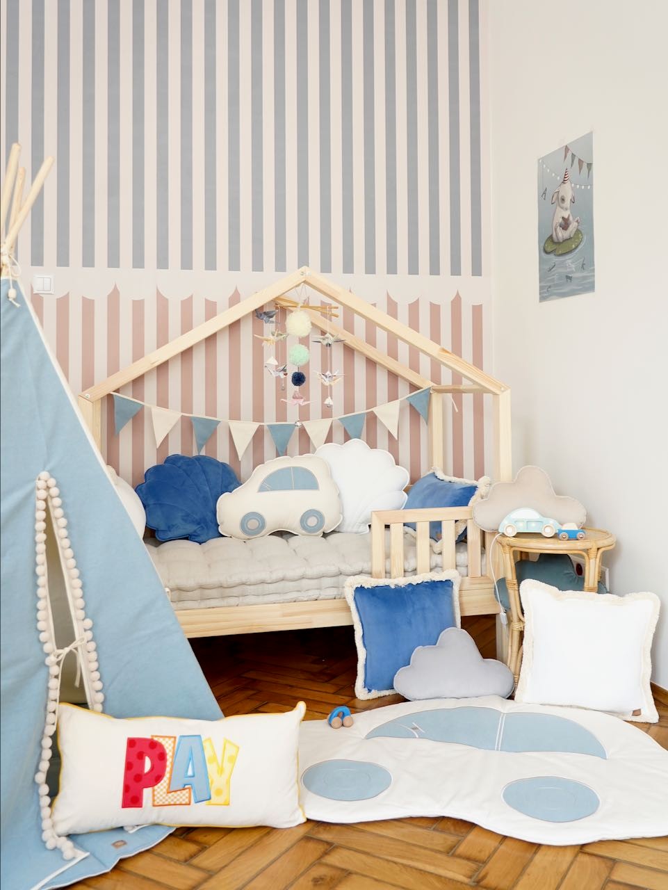 Origami Nursery Mobile - Pastel Colors