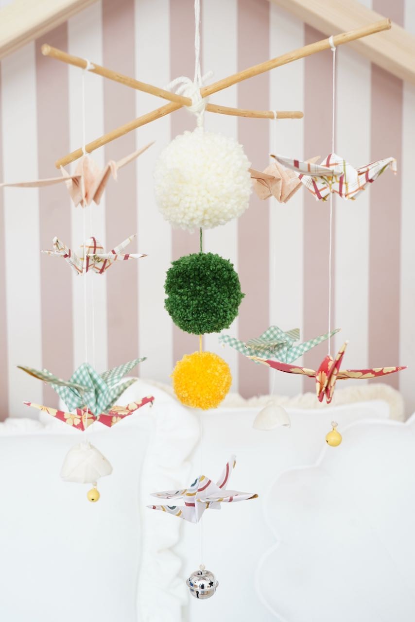 Origami Nursery Mobile - Vintage Vibe