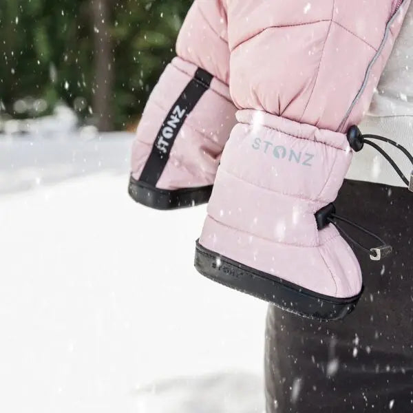 Toddler Puffer Booties - Haze Pink