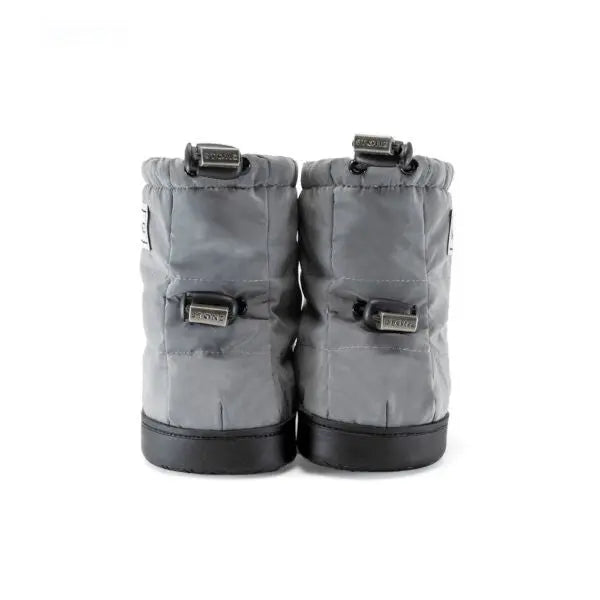 Toddler Puffer Booties - Reflective Silver