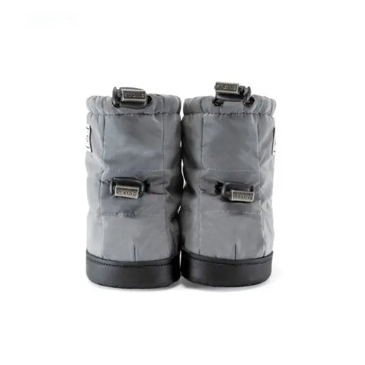 Toddler Puffer Booties - Reflective Silver